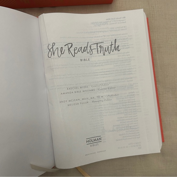 CSB She Reads Truth Bible, Poppy Linen, Black Letter, Full-Color Design - Picture 14 of 14